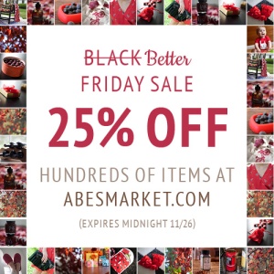 20% off Abes Market Black Friday